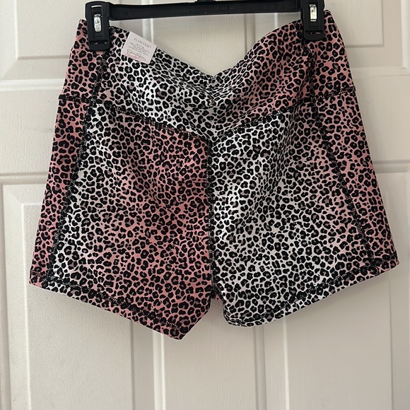 JESSICA SIMPSON SPORT: SLIMTEK OMBRÉ CHEETAH PRINT SHORTS: PINK: NWT: SIZE XL - Picture 7 of 7